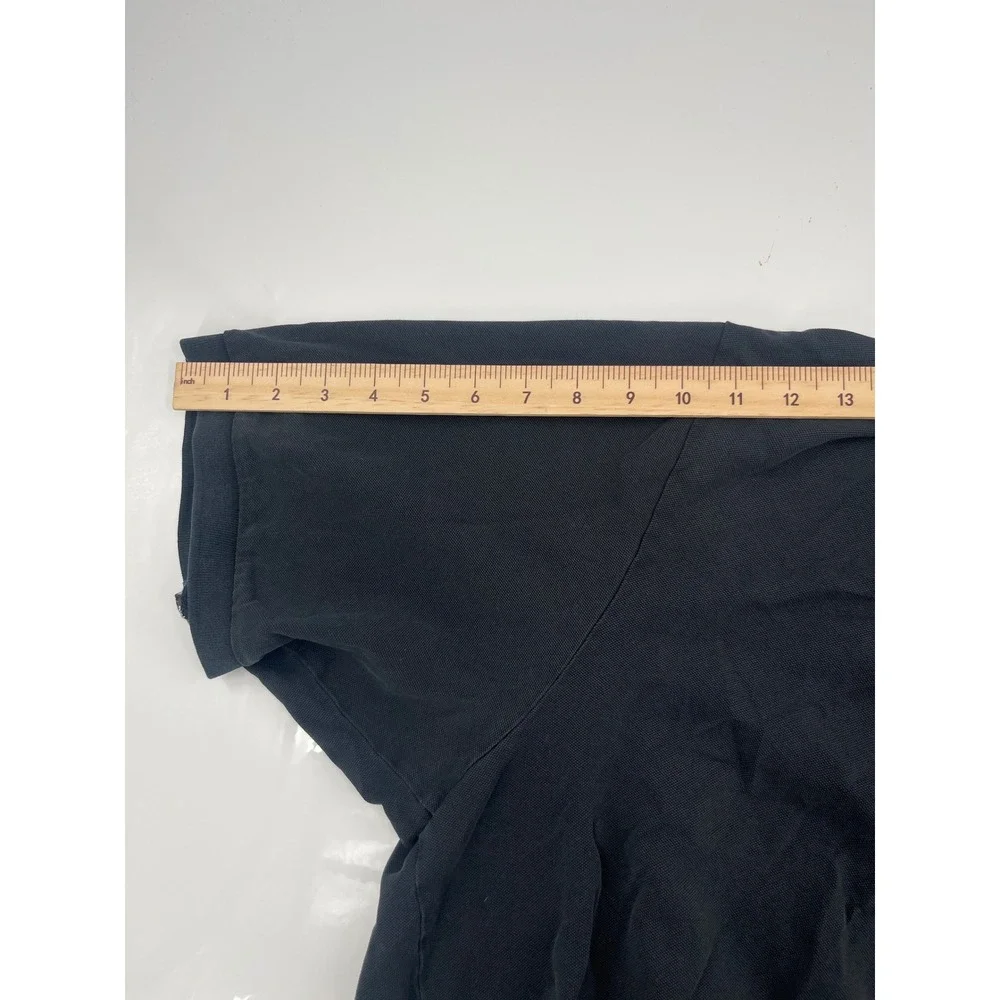 Polo Ralph Lauren Mens 2XLT Black Pima Stretch Mesh Polo Shirt Tall Short Sleeve